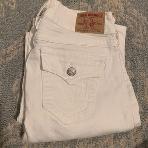 NWOT True Religion White Becky Jeans - Sz 28